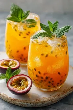 Passion Fruit Mojito Mocktail