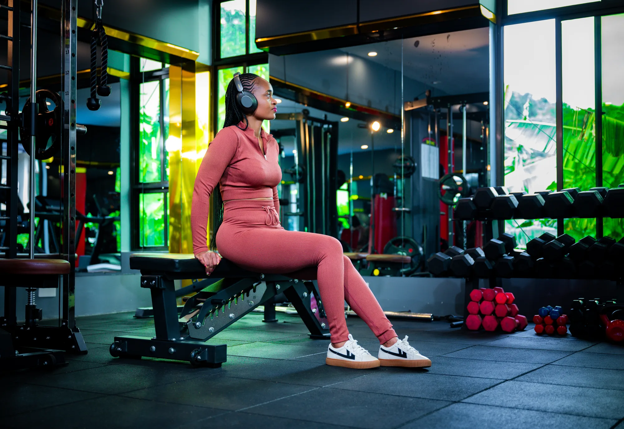 Fully equipped modern gym