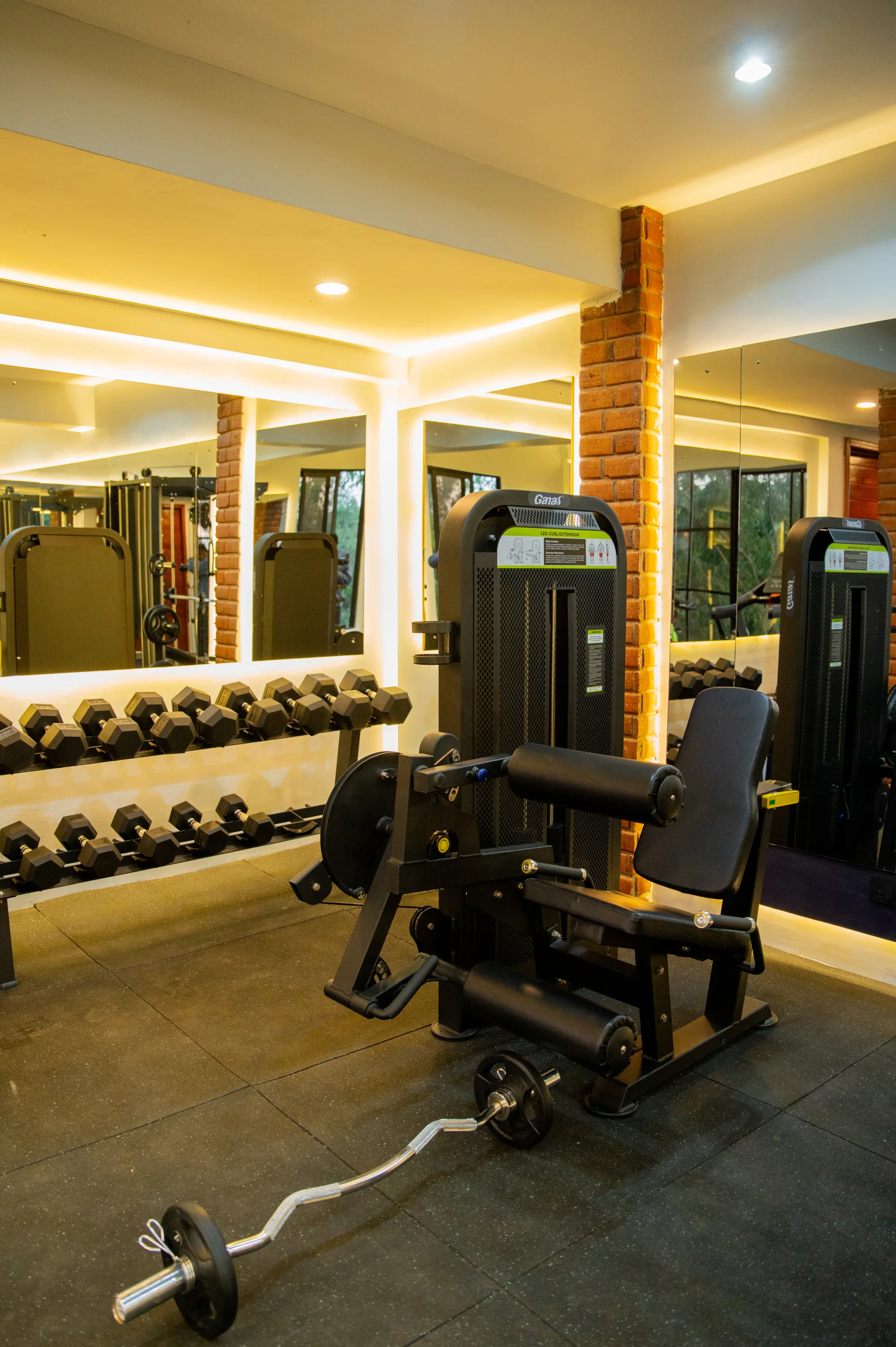 Fully equipped modern gym