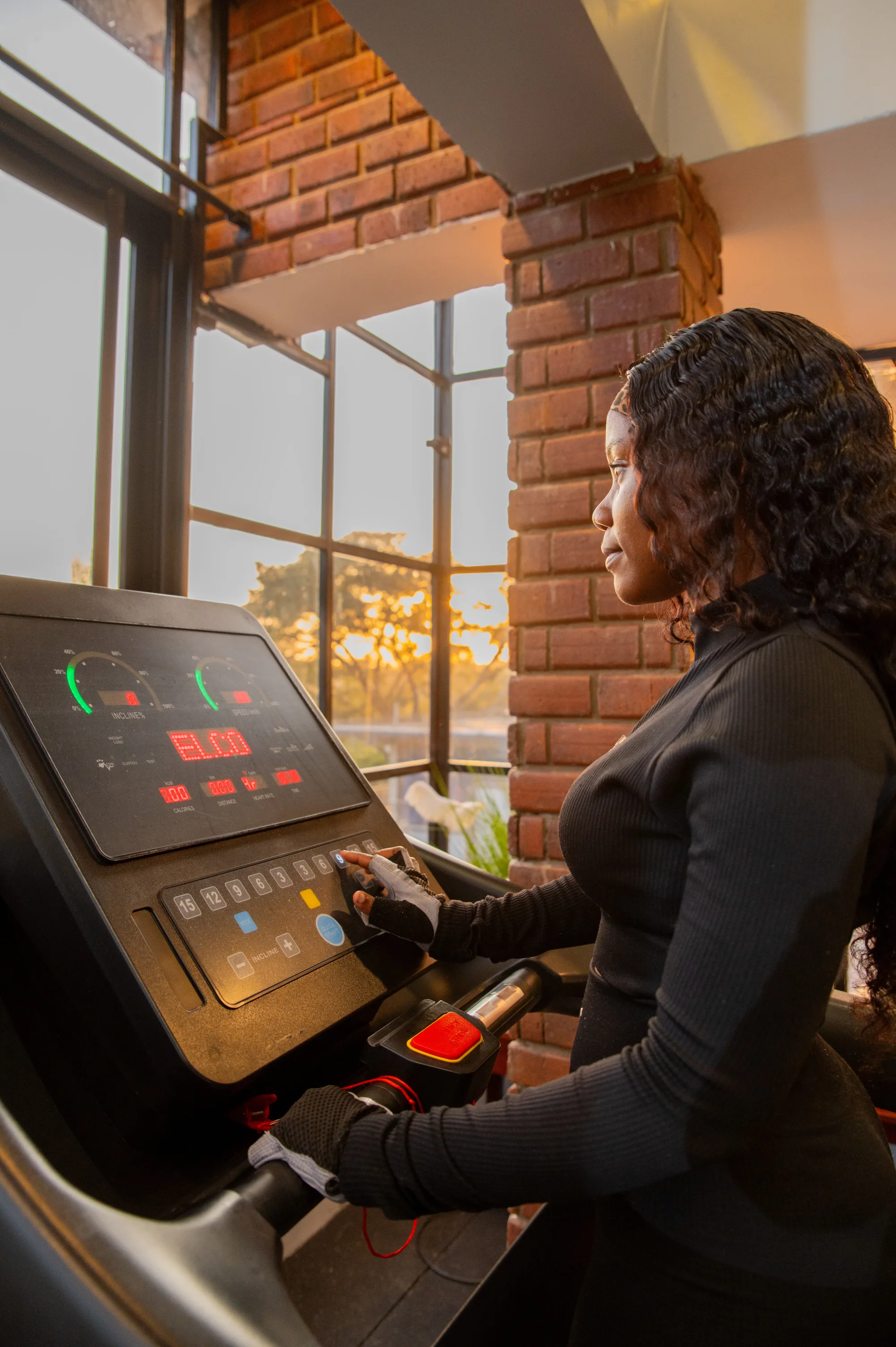 Fully equipped modern gym